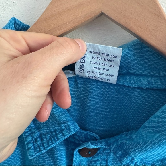 Vintage Sea Breeze Blue Cotton Jacket L - Picture 3 of 9